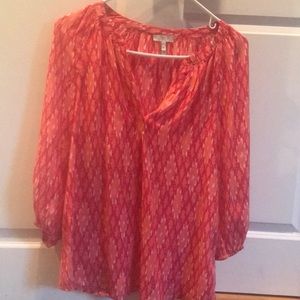 Festive silk Joie blouse